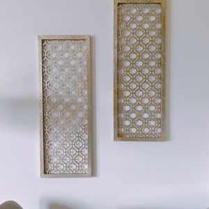 PIER ONE Antique Gold Metal Wall Art